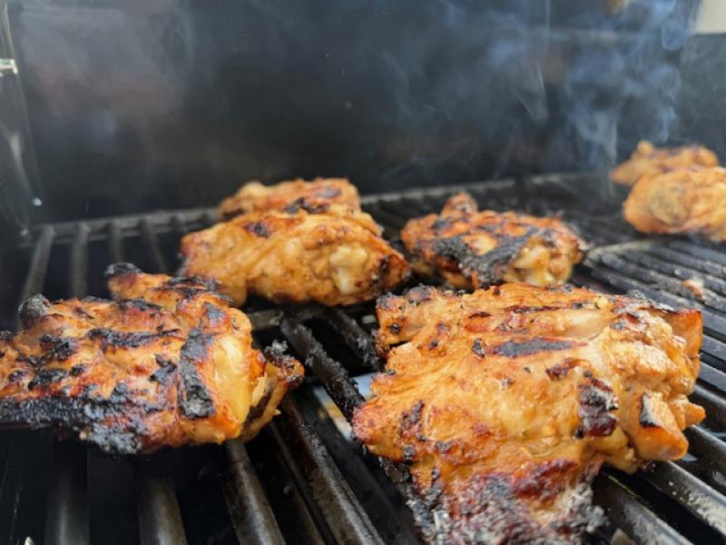 Easy Marinated Grilled Springer Mountain Farms Chicken Thighs